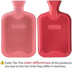 HomeTop Premium Classic Rubber Hot Water Bottle (Red)