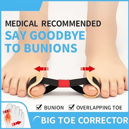 Toe Stretcher Band - Bunion Corrector for Women Big Toe, Hallux Valgus Corrector, Foot Resistance Band for Bunion Relief