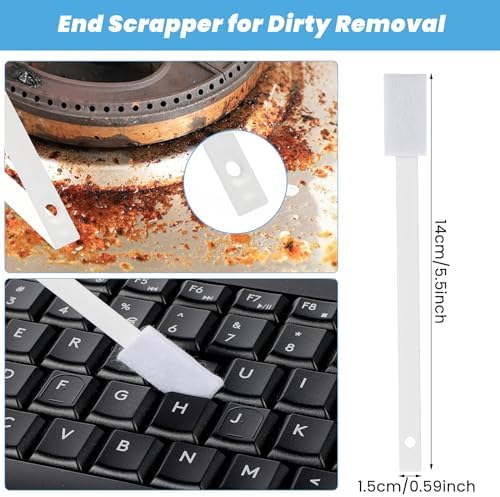 50Pcs Disposable Crevice Cleaning Tool Crevice Brush Crevice Hole Brush Suitable for Small Spaces,Keyboards,Grooves (White)