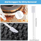 50Pcs Disposable Crevice Cleaning Tool Crevice Brush Crevice Hole Brush Suitable for Small Spaces,Keyboards,Grooves (White)
