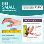 BraceAbility Hard Plastic Thumb Splint | Arthritis Treatment Brace to Immobilize & Stabilize CMC, Basal and MCP Joints for Trigger Thumb, Tendonitis Pain, Sprains (Small Right)