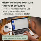 Microlife Series 500 Automatic Upper Arm Blood Pressure Monitor for 2 Users, Stores Up to 198 Results, Wide-Range Cuff Fits Adult Arms <16.5 in (Size M – L), Smart Tracking Software