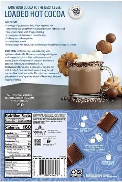 Hot Chocolate Milk Chocolate Flavor Hot Cocoa Mix, 50-Packets