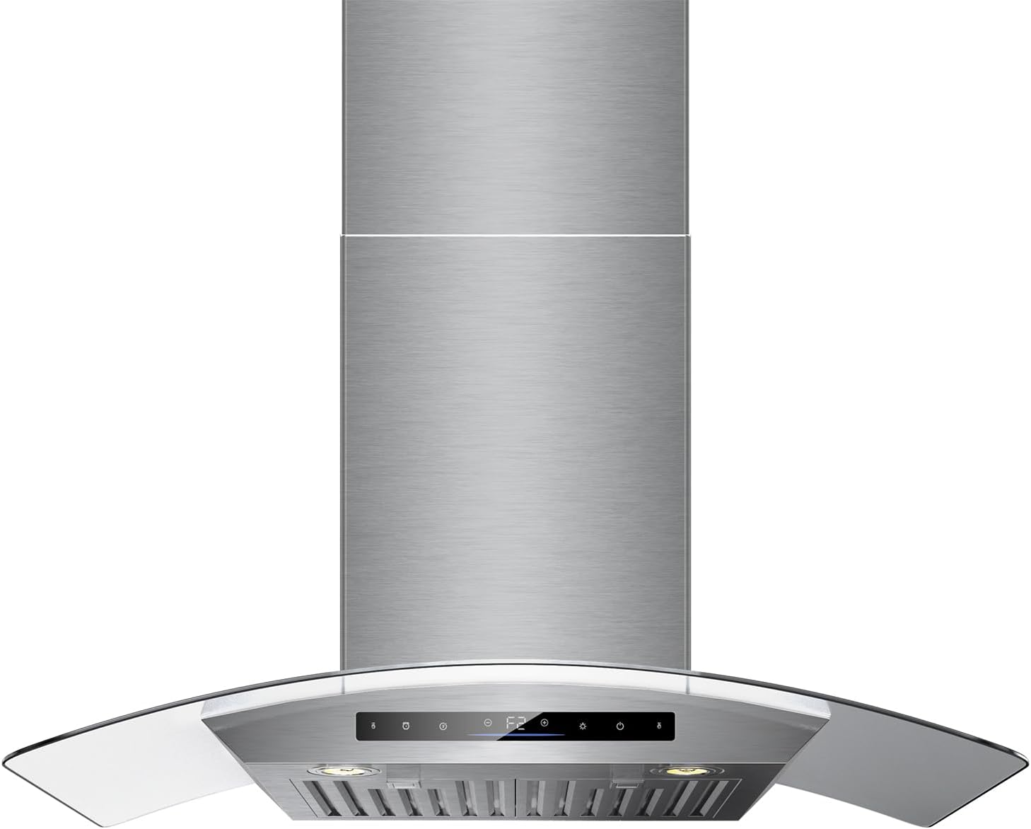36 inch Wall Mount Range Hood, 900 CFM Kitchen Vent with Gesture & Remote Control, Ducted or Ductless, Stainless Steel with Tempered Glass