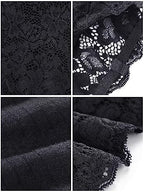 Boao 4 Pieces Women Floral Lace Bandeau Bra Strapless Cleavage Cover Tube Top Elastic Seamless Stretchy No Pad Bandeau Bra