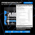 All Black Everything Pre-Workout Powder | Preworkout Energy Drink Mix | 350mg Caffeine | Beta Alanine & Citrulline | Energy Supplement for Men & Women | Blue Razz | 30 Servings