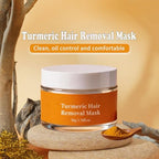Kyem Turmeric Hair Removal Mask Gentle Nourishing,Powered By Healing Clay And Turmeric Extract To Remove Unwanted Hair,Silky-Smooth Skin Without Pain Of Waxing,For Face Body And Private Area ﻿ (1PCS)
