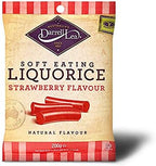 Darrell Strawberry Soft Eat Liquorice 200 g (Pack of 8)