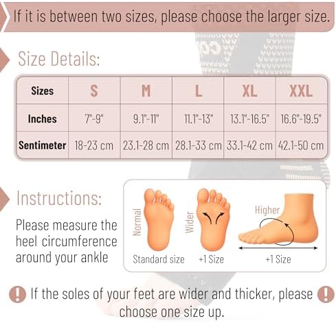 DR JK- Ankle Brace for Women and Men, X-Large, 1 Pair, Grey and Black, Adjustable Compression Sleeve, Soft Straps for Achilles Tendonitis Relief, Sports Protection, Achilles Tendonitis Brace