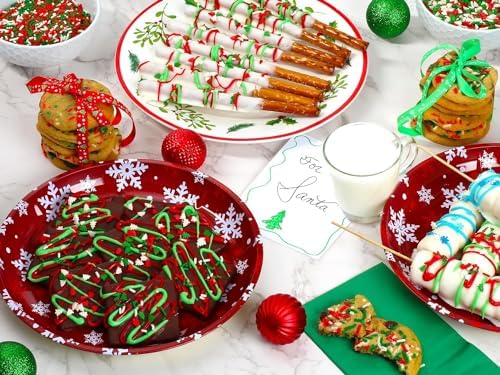 Christmas Sprinkles - 1.2 Pounds - Bulk Red and Green Tree Confetti - Holiday Sprinkles for Cookie Decorating - Christmas Jimmies for Gingerbread Cookies, Baking, Cupcakes