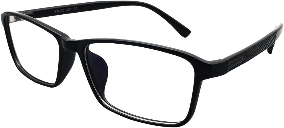 Mens Womens +1.25 Gloss Black Retro Reading Glasses Readers Spectacles Eyeglasses Student Eyewear