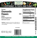 Frontier Chamomile Flowers, German Whole (double Cleaned), 16 Ounce Bag