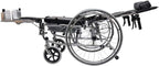 NOLLAM Wheelchair Portable Wheelchair Manual Folding Elderly Wheelchairs for Disabled Wheelchairs Elderly Lightweight Without Brakes Transport wheelchairs for Adults