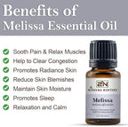 Melissa Essential Oil, 100% Pure Undiluted, Aromatherapy Oil for Diffuser, Hair & Skin Care