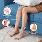 FSA EMS Foot Massager-Electronic Muscle Stimulator Relief for Neuropathy, Plantar Fasciitis & Foot Pain- 10 Modes, 20 Intensities, Remote - Rechargeable Silent Operation