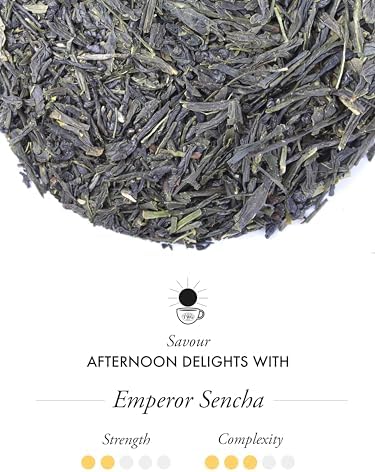 TWG Tea | Emperor Sencha | Green Tea | Japanese Tea | 15 Hand Sewn Cotton Teabags | Gift Set