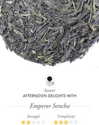TWG Tea | Emperor Sencha | Green Tea | Japanese Tea | 15 Hand Sewn Cotton Teabags | Gift Set
