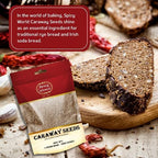 Spicy World Caraway Seeds 1 LB Bulk Bag (16oz) | Premium Whole Caraway Seeds for Rye Bread, Sauerkraut & Cooking | Aromatic Gourmet Caraway Spice
