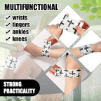 Geiserailie 12 Pack Christian Athletic Tapes 2 Inch x 5 Yards Self Adhesive Bandages Sports Wraps Breathable Elastic Wrap Non Woven Bandage for Wrist, Ankle, Baseball Football(White)