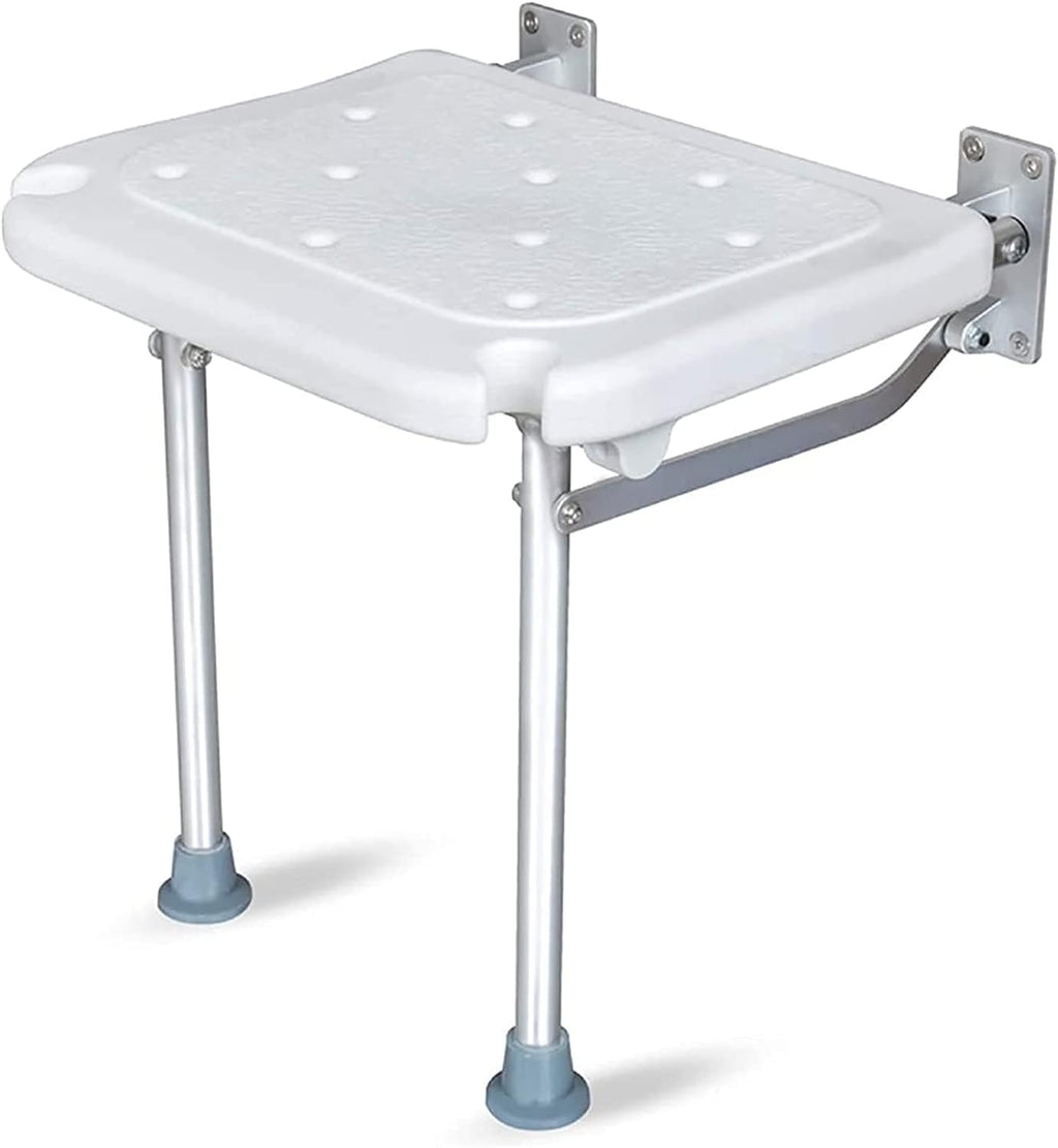 Shower Seats,Shower Chairs for Seniors,Folding Shower Bench Flip-Up Screw-in Bath Seat Wall Mounted Bathroom Chair Stool with Non-Slip Feet Drainage Holes Shower Head,Shower Bench