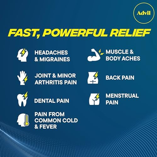 Advil Liqui-Gels Pain Reliever and Fever Reducer, Pain Medicine for Adults with Ibuprofen 200mg for Headache, Backache, Menstrual Pain and Joint Pain Relief - 180 Liquid Filled Capsules