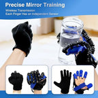 Rehabilitation Robot Gloves, Finger Exerciser for Stroke Recovery Hand Glove Equipment Hand Function Rehabilitation, Adjustable Strength and Supports USB Charging