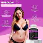 NIPPGROW Natural Nipple Size Increase Supplement - Get Bigger Nipples and Fuller Bust – Grow Round, Full and Sensitive Nipples.