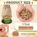 Abbylike 2 Pack Natural Barley Straw Treatment for Stock Tanks and Ponds, Effective Slow-Release Barley Straw Pellets, Treats up to 2000 Gallons, 1000 Gallons Per Bale
