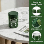 Spirelia Spirulina & Chlorella Tablets, Organic Spirulina Chlorella Combination Supplement, 60 Count