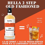 Hella Cocktails Mixers - Margarita, Bloody Mary, Moscow Mule and Old Fashioned (750ml 3-Pack, Old Fashioned)