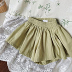Girls' Athletic Shorts Butterfly Skirts 2 in 1 Kids Elastic High Waist Running Shorts Baby Girls Casual Loose Summer Clothes