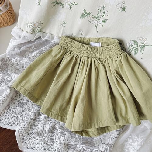 Girls' Athletic Shorts Butterfly Skirts 2 in 1 Kids Elastic High Waist Running Shorts Baby Girls Casual Loose Summer Clothes