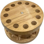 Wooden Tweezer Stand (Round) : Wood Holder Tweezers Storage Tool (290)
