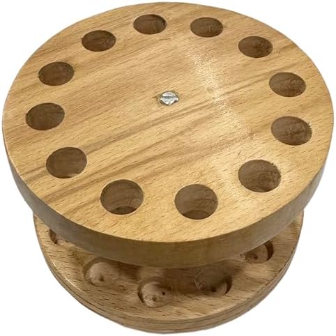 Wooden Tweezer Stand (Round) : Wood Holder Tweezers Storage Tool (290)