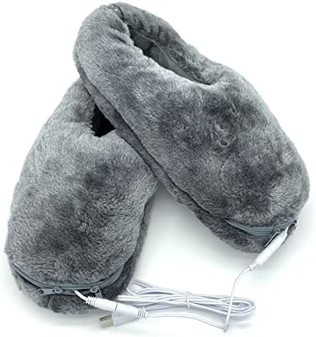 USB Heated Shoe Electric Heating Slippers Foot Heaters - Can Unpick and Wash