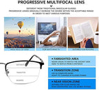 MIRYEA Photochromic Transition Progressive Multifocus Reading Glasses Spring Hinges UV400 Sunglasses Anti Glare Sun Readers