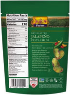 Setton Farms Naturally Seasoned Pistachio Kernels, Jalapeno, No Shell Pistachios, Certified Non-GMO, Gluten Free, Vegan and Kosher, 5 oz Resealable Pouch