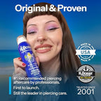 H2Ocean Piercing Aftercare Spray and Keloid Bump Removal– Sea Salt Spray for Body and Facial Piercings – Ear, Nose, Navel, Oral & Body Piercing Cleaner, Aftercare Solution for New Piercings– 4oz