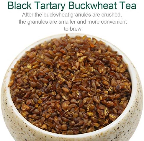 FullChea - Himalayan Tartary Buckwheat Tea - Roasted Black Buckwheat - Loose Leaf Herbal Tea - Caffeine Free - NON-GMO - Gluten Free - 100% Natural 8oz / 226g