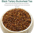 FullChea - Himalayan Tartary Buckwheat Tea - Roasted Black Buckwheat - Loose Leaf Herbal Tea - Caffeine Free - NON-GMO - Gluten Free - 100% Natural 8oz / 226g
