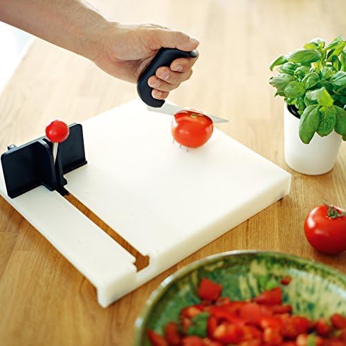 Etac Deluxe One-Handed Paring Board – Adaptive Cutting & Food Prep Board with Spikes and Raised Edge for Stability, Disability & Rehab Kitchen Aid