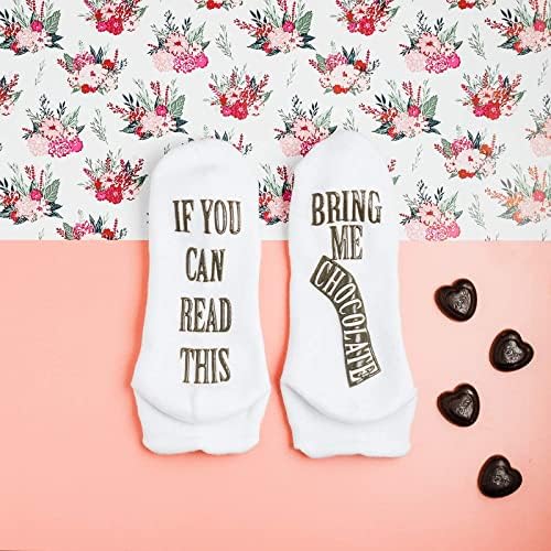 Haute Soiree Women's Novelty Socks - If You Can Read This Bring Me Some Socks - Funny Wine or Food Gift Idea - One Size