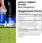 Optimum Nutrition Amino Energy - Pre Workout with Green Tea, BCAA, Amino Acids, Keto Friendly, Green Coffee Extract, Energy Powder - Blue Raspberry, 65 Servings (Packaging May Vary)
