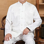 Kung Fu Uniform for Men Shirt Suit Chinese Traditional Tang Hanfu Martial Arts Wing Chun Tai Chi Training Cloth Pants