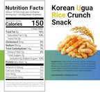 Nongshim Korean Ugua Rice Crunch Snack, Sweet Rice Crisps, Brown Rice Syrup, Glazed and Crunchy, Korean’s Favorite Rice Snack, Big Size Bag, Tasty Family Snack, 10.23 oz (1 Pack)
