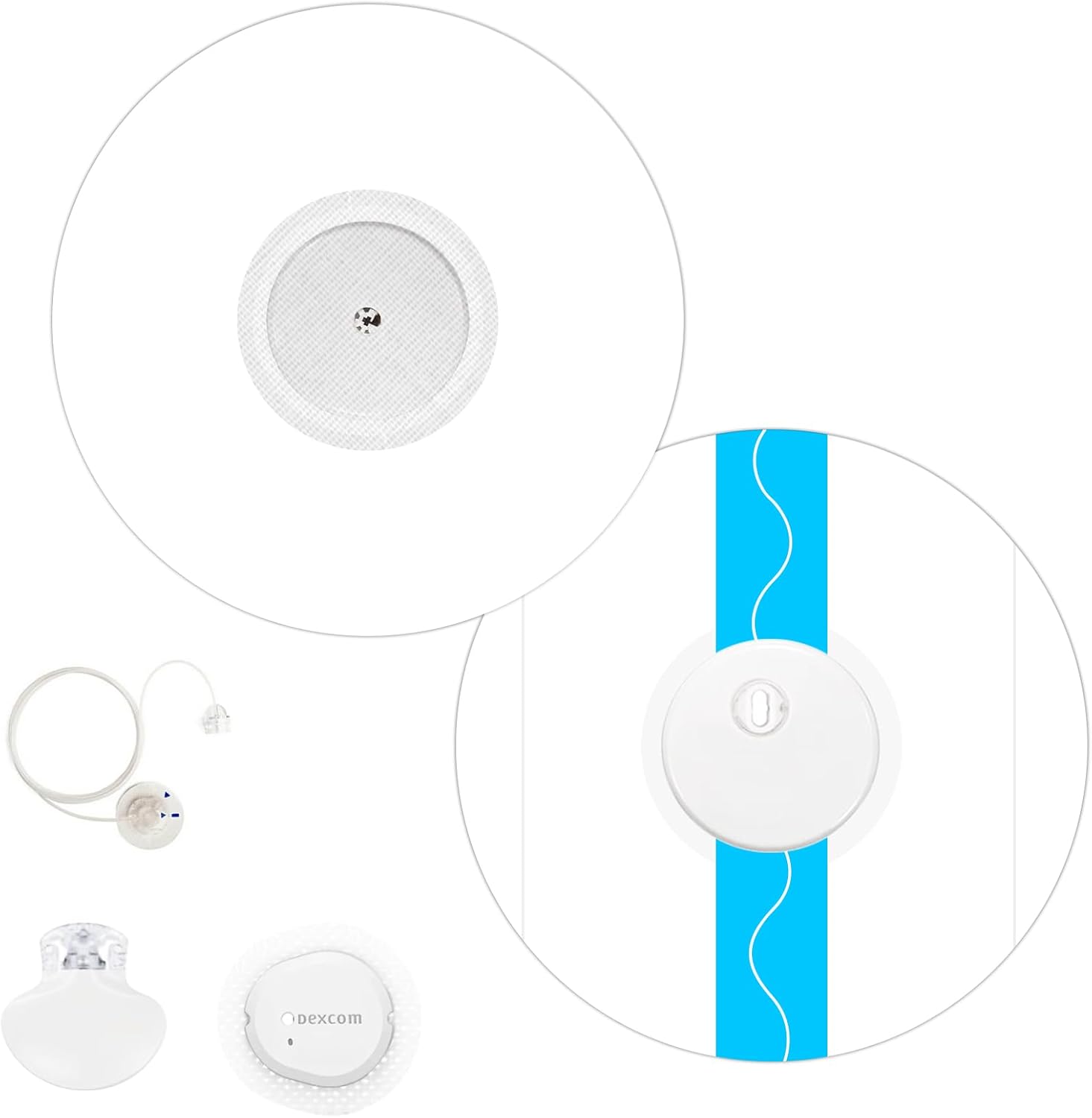 Sensor Covers for Libre 1/2/3, Waterproof-25 Pack Freestyle Libre 1/2/3 Plus Covers- CGM Adhesive Patches, Transparent CGM Overpatch Tape Lasting to 10+Days-without Hole, Long Fixation for Your Sensor