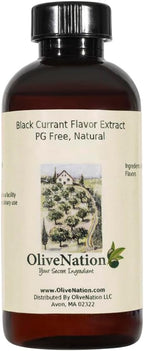 OliveNation Blackcurrant Extract from Natural Flavors, Cassis Flavoring for Baking, Beverages, Filling, Sugar Free, Non-GMO, Kosher, Vegan - 4 ounces