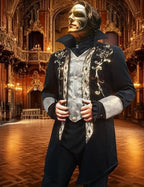 Mens Steampunk Medieval Jacket Gothic Victorian Frock Coat Uniform