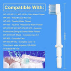 Replacement Tips for Waterpik Aquarius Water Flosser, Compatible with Waterpik Water Flossers Toothbrush Replacement Heads (6 Brush Head Tips)