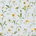 IHR Ideal Home Range Cocktail Napkins Disposable 3-Ply Paper Party Napkin Pack, 5" x 5", Daisies (Light Blue), 20-Count